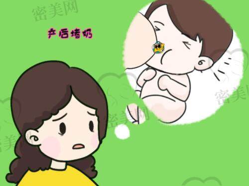 月子期间堵奶发烧